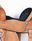 Hilason Western Horse Barrel Racing Trail American Leather Saddle Tan Tack