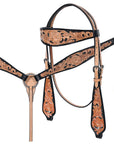 Hilason Western American Leather Horse Tack Set Tan