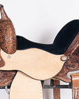 Hilason Western Horse Barrel Racing Trail Pleasure American Leather Saddle Tan Tack