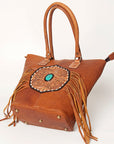 American Darling Tote Hand Tooled Genuine Leather women bag western handbag purse