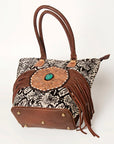 American Darling Tote Hand Tooled Genuine Leather women bag western handbag purse