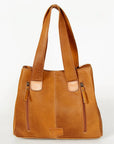 American Darling Tote Hand Tooled Hair On Genuine Leather women bag western handbag purse