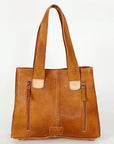 American Darling Tote Hand Tooled Hair On Genuine Leather women bag western handbag purse