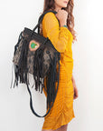 American Darling ADBGD151 Tote Hair-On Genuine Leather Women Bag Western Handbag Purse