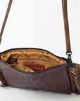 American Darling Cross Body Crocodile Embossed Genuine Leather Western Women Bag Handbag Purse | Crossbody for Cute