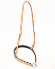 Bar H Equine Western Horse Genuine Leather Hand Tooled Nose band Tan