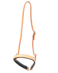 Bar H Equine Western Horse Genuine Leather Hand Tooled Nose band Tan