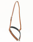Bar H Equine Western Horse Genuine Leather Hand Tooled Nose band Brown