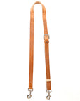 Bar H Equine Horse Genuine Leather Tie Downs Snap Ends Tan