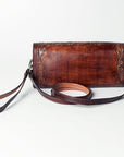 American Darling ADBGZ490 Wallet Hand Tooled Genuine Leather Women Bag Western Handbag Purse