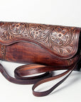 American Darling ADBGZ490 Wallet Hand Tooled Genuine Leather Women Bag Western Handbag Purse