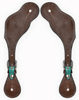 Durable Handcrafted PremiumLeather Spur Straps For Women Western Riding Show Rodeo