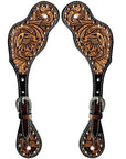 Durable Handcrafted PremiumLeather Spur Straps For Women Western Riding Show Rodeo
