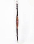 Bar H Equine American Leather Horse Saddle Tack One Ear Headstall | Breast Collar | Browband Headstall | Wither Strap | Tack Set for Horses Tropical Chaya Collection