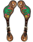 Durable Handcrafted PremiumLeather Spur Straps For Women Western Riding Show Rodeo