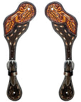 Durable Handcrafted PremiumLeather Spur Straps For Women Western Riding Show Rodeo