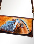 American Darling Wallet Hair on Full Grain Genuine Leather Western Women Bag | Handbag Purse Travel Clutch
