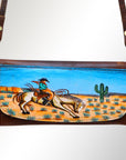 American Darling Wallet Hair on Full Grain Genuine Leather Western Women Bag | Handbag Purse Travel Clutch