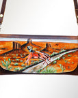 American Darling Wallet Hair on Full Grain Genuine Leather Western Women Bag | Handbag Purse Travel Clutch