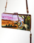 American Darling Wristlet Genuine Leather Women Bag Western Handbag Purse