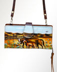 American Darling Wristlet Genuine Leather Women Bag Western Handbag Purse