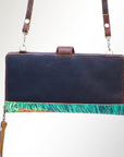 American Darling Wristlet Bag, Hand-Painted Genuine Leather, Western Vegetable Tanned Full Grain Leather Wallet Bag