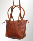 Never Mind Nmbgm116A Tote Vintage Handmade Genuine Cowhide Leather Women Bag Western Handbag Purse