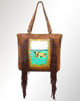 American Darling ADBGM166R36 Tote Genuine Leather women bag western handbag purse