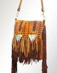 American Darling ADBGM233R22 Crossbody Genuine Leather Women Bag Western Handbag Purse