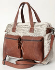 Hair On Leather Western Style Women's Briefcase