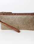 American Darling Wristlet Hair on Genuine Leather Western Women Bag | Handbag Purse | Women Wristlet | Wristlet Wristlet | Travel Wristlet | Leather Wristlet | Clutch Wristlet