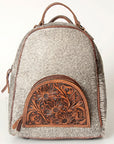 American Darling Hand Tooled Hair On Genuine Leather Women Bag Western Handbag Purse