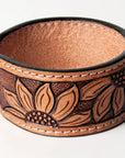 American Darling ADBRF156 Hand tooled carved Genuine Leather Bracelet women