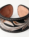 American Darling ADBRF163 Hand tooled carved Genuine Leather Bracelet women