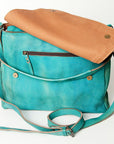 Never Mind Nmbg132A Hobo Vintage Handmade Genuine Cowhide Leather Women Bag Western Handbag Purse