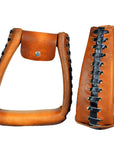 Horse Western Saddle Stirrup Leather Stirrups Pair Hilason