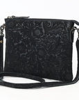 American Darling Western Small Crossbody Bag – Genuine Hair-On Cowhide Leather with Fringes, Adjustable Strap, Handcrafted in Texas