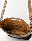 American Darling Clutch Hand Tooled Hair On Genuine Leather Women Bag Western Handbag Purse