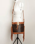 American Darling Bucket Hair On Genuine Leather Women Bag Western Handbag Purse