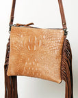 American Darling GIBGX275 Crocodile Embossed Genuine Leather Women Bag Western Handbag Purse