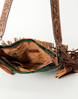 ADBGS192W American Darling Hand Tooled Hair On Genuine Leather Women Bag Western Handbag Purse