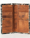 Hair On Genuine Leather Wallet For Women Western Style Purse