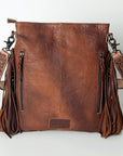 ADBGS192L American Darling Hand Tooled Hair On Genuine Leather Women Bag Western Handbag Purse