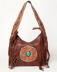 American Darling ADBGA219B Tote Hand Tooled Genuine Leather women bag western handbag purse