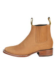 El General Square Toe Ankle Boot in Vintage Gold