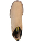 El General Square Toe Ankle Boot — Nubuck Light Brown