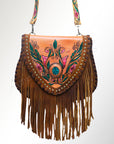 American Darling Messenger Hand Painted Genuine Leather Western Women Bag Handbag Purse | Cute