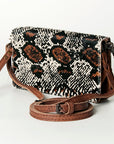 American Darling Organizer Saddle Blanket Genuine Leather Western Women Bag Handbag Purse | for Cute Travel