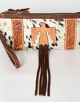American Darling Wristlet Hand Tooled Hair On Genuine Leather Western Women Bag | Handbag Purse | Women Wristlet Purse | Wristlet Purse | Travel Wristlet Purse | Leather Wristlet Purse | Clutch Wristlet Purse