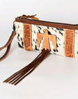 American Darling Wristlet Hand Tooled Hair On Genuine Leather Western Women Bag | Handbag Purse | Women Wristlet Purse | Wristlet Purse | Travel Wristlet Purse | Leather Wristlet Purse | Clutch Wristlet Purse